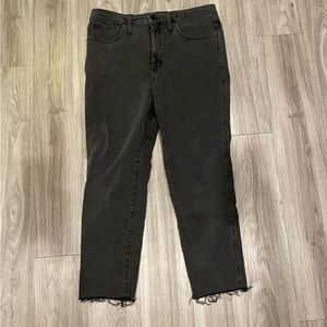 Madewell Black Stovepipe jeans size 31
